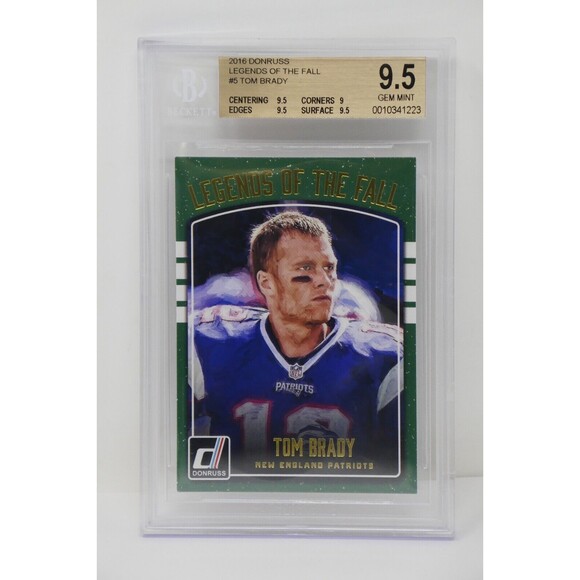 2016 Donruss Legends of the Fall #5 Tom Brady Patriots🔥Beckett 9.5 GEM🔥LOW POP - Picture 1 of 6